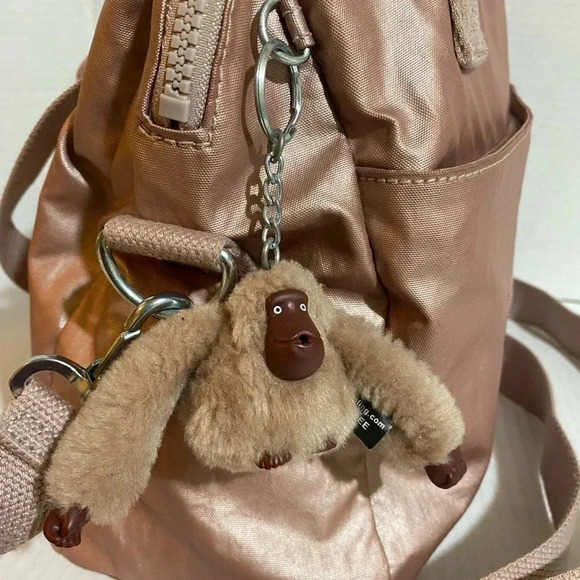 Kipling pink nylon satchel handbag - Picture 4 of 11